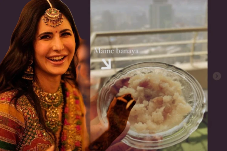 Katrina prepares halwa for the first time