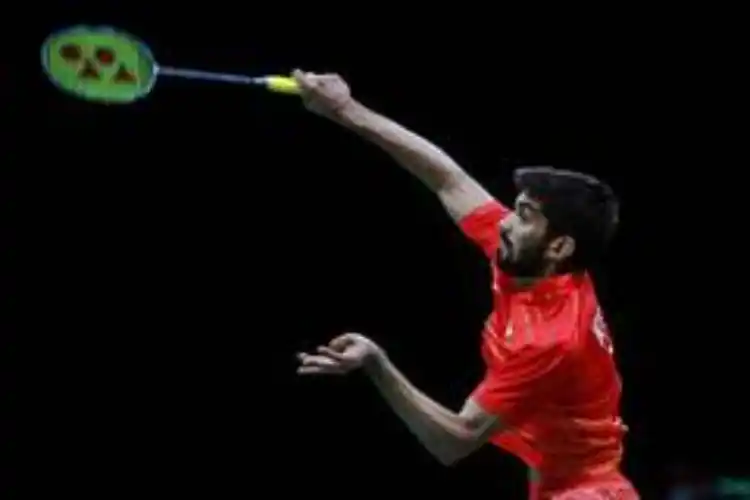 Kidambi Srikanth in action.