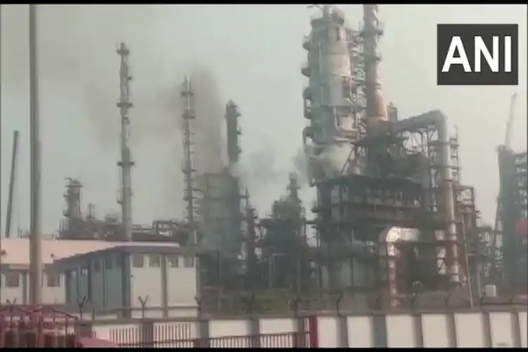 The fire at IOCL in Haldia.