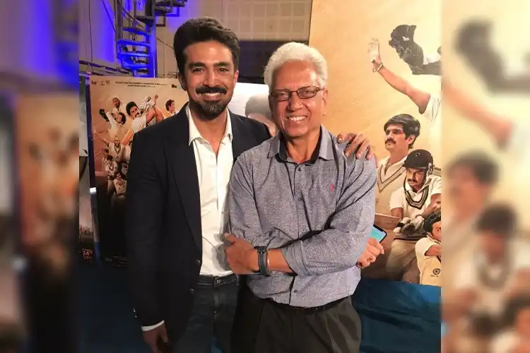 Actor Saqib Saleem with Mohinder Amarnath