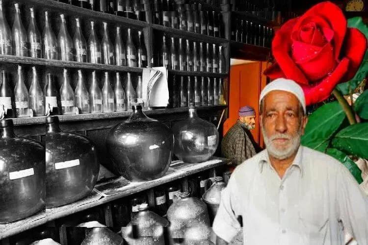 Abdul Aziz at his shop in Srinagar