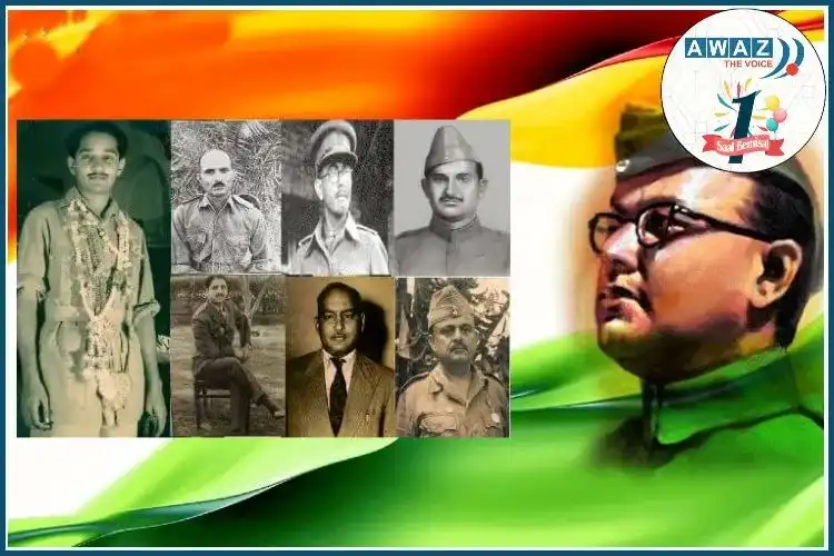 Netaji Subhash Chandra Bose and his comrades