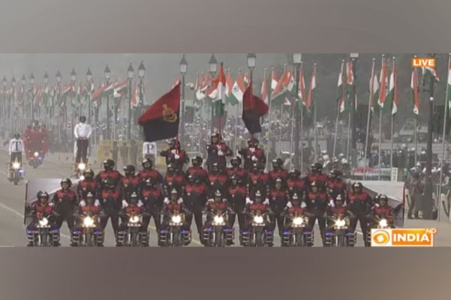 Pyramid Formation by BSF Jawans