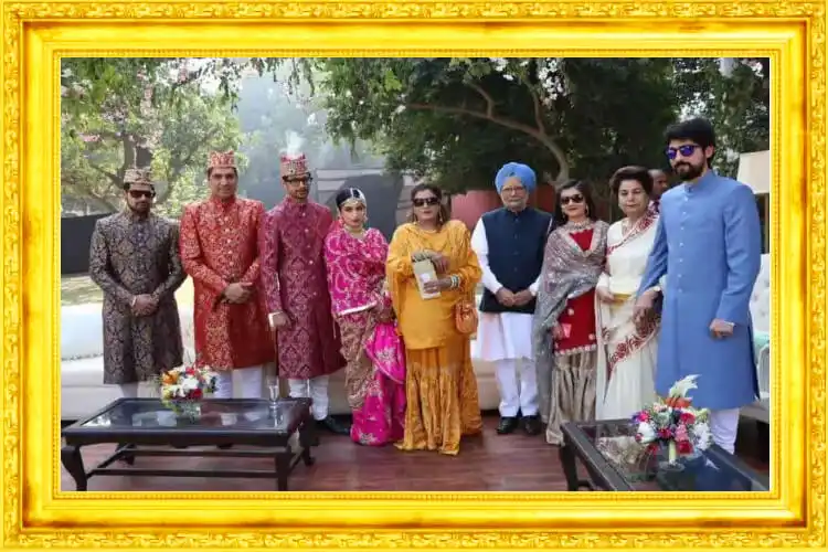 The Rampur Nawabi family with former Prime Minister Dr. Manmohan Singh