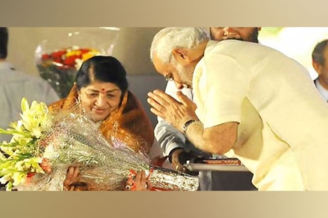 PM Modi shared his memory with Lata Mangeshkar