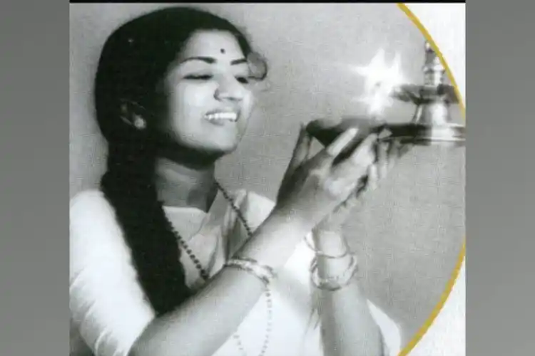 Lata Mangeshkar in her younger days