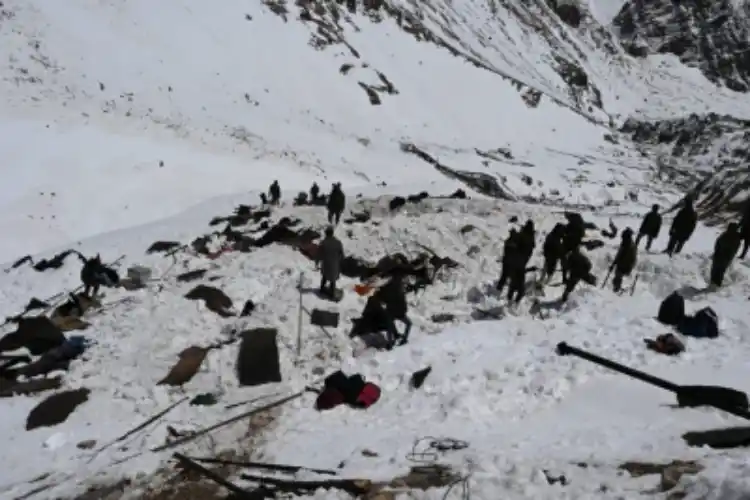 A search operation to locate the missing armymen.