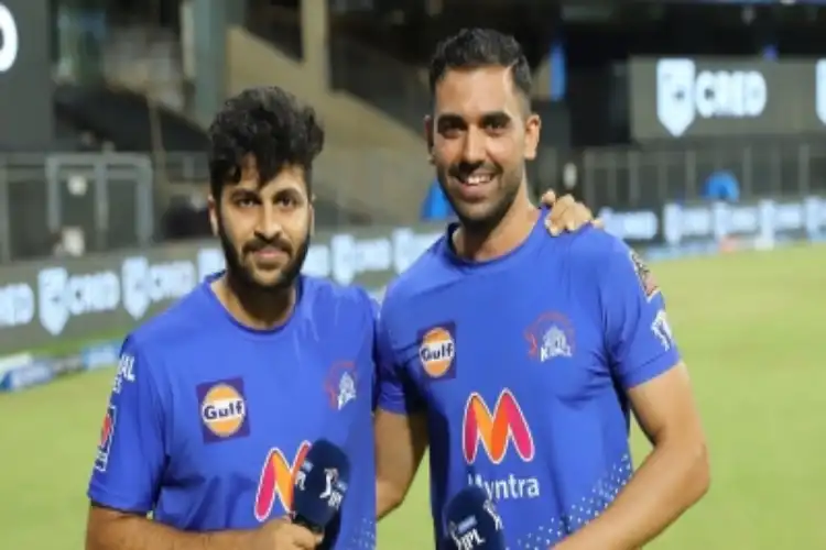 Shardul Thakur with Deepak Chahar