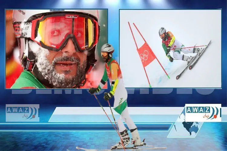 Indian skier Arif Khan