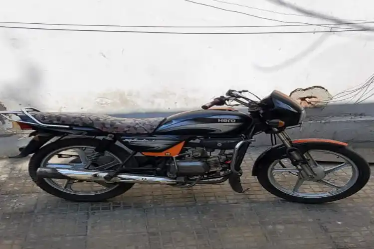 The motorcycle that Delhi Police suspects was used for transporting IED.