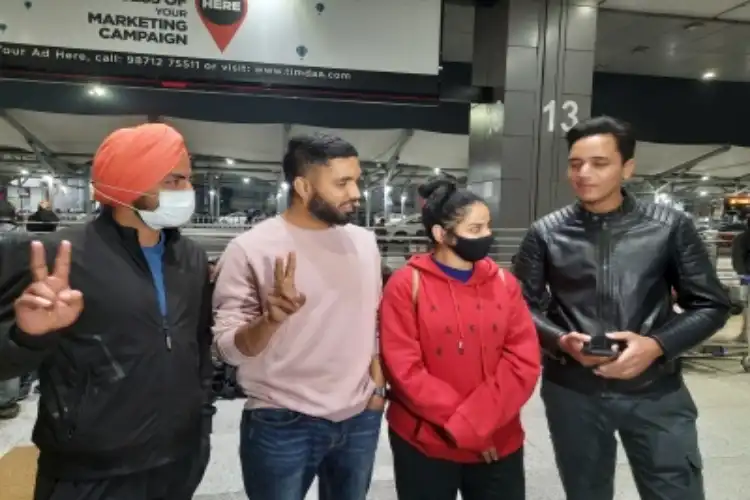 Some of the Indian students evacuated from Ukraine