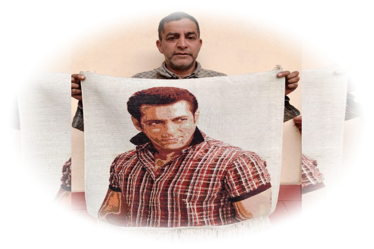 SALMAN AND KASHMIRI CARPET