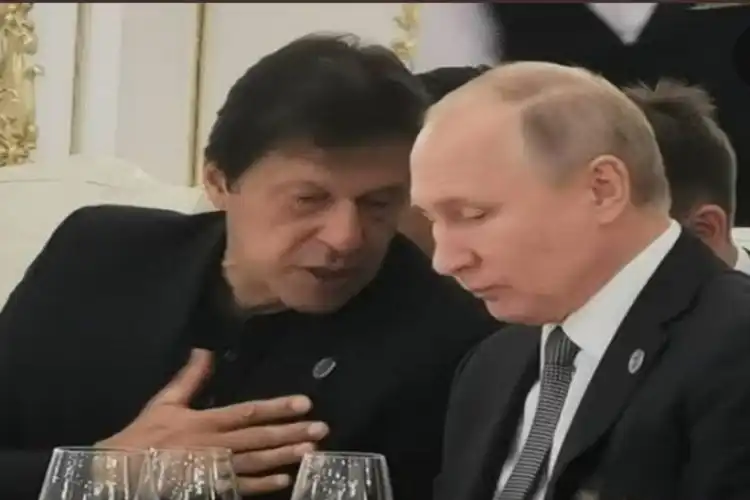 Imran Khan and Vladimir Putin