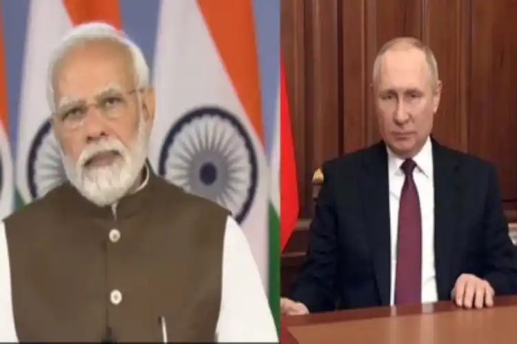 PM Narendra Modi and Russian President Vladimir Putin.
