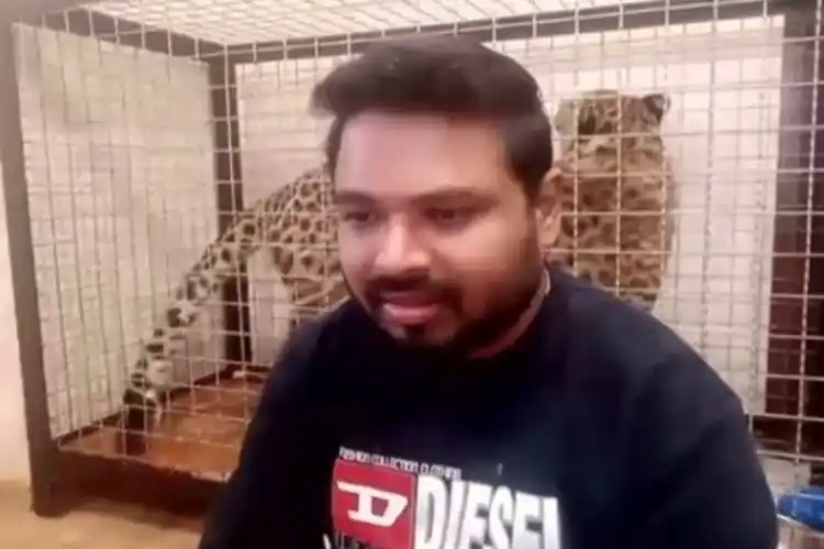 Dr Girikumar Patil and his jaguar.