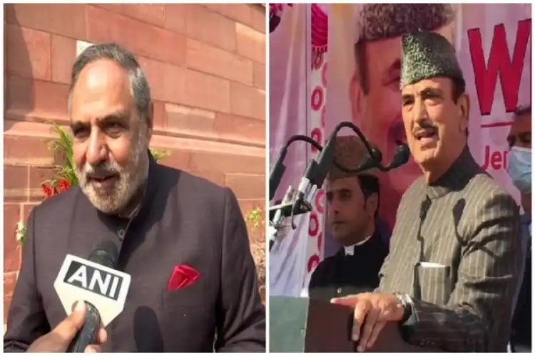 G-23 leaders Anand Sharma and Ghulam nabi Azad