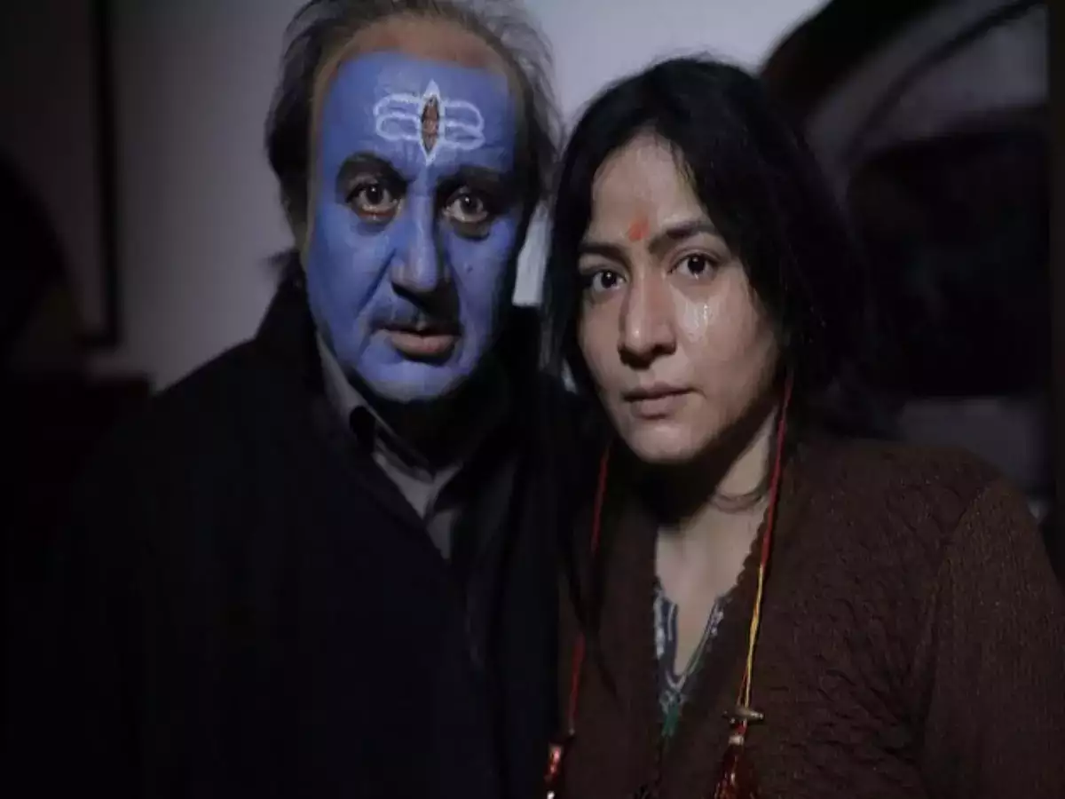 Anupam Kher and Bhasha Sumbli in Kashmir Files