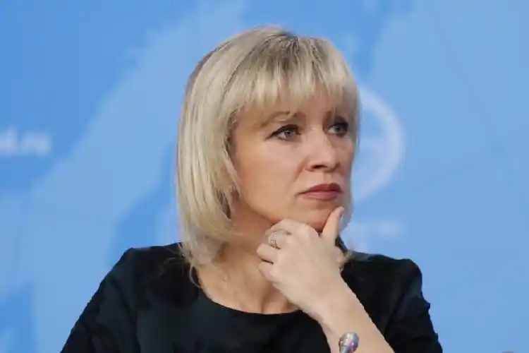 Russian Foreign Ministry spokesperson Maria Zakahrova.
