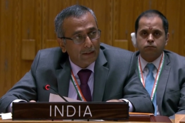 India's Deputy Permanent Representative R Ravindra 