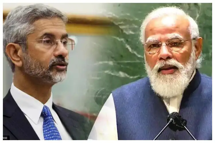 Prime Minister Narendra Modi and foreign Minister S Jaishankar