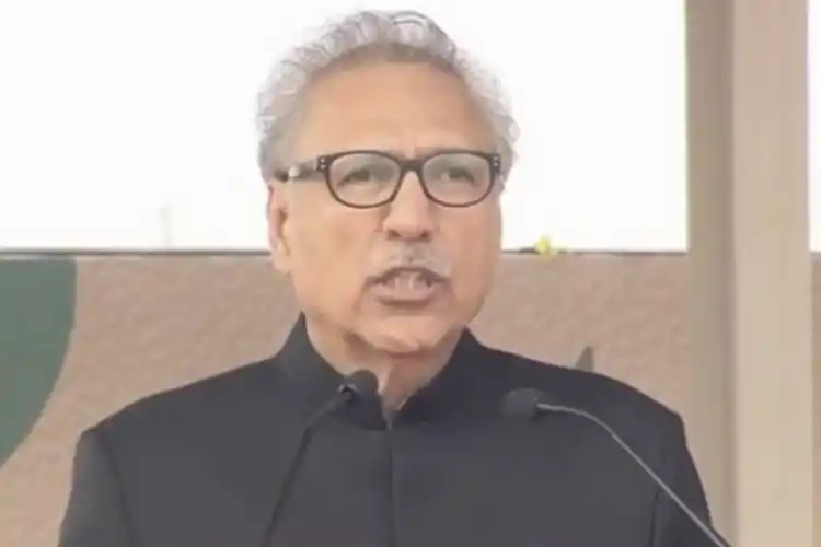 Pakistani President Arif Alvi