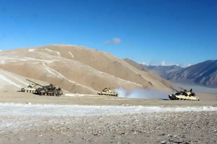 Indian tanks in Ladakh (File photo).