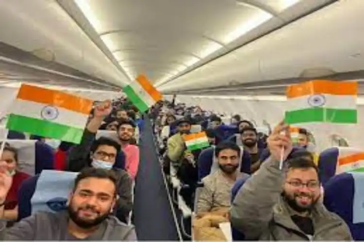 Indian students being evacuated from Ukraine