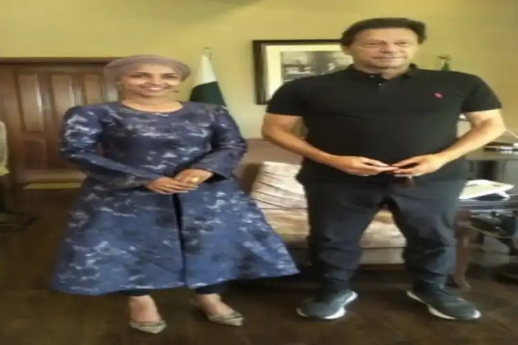 Ilhan Omar with Imran Khan