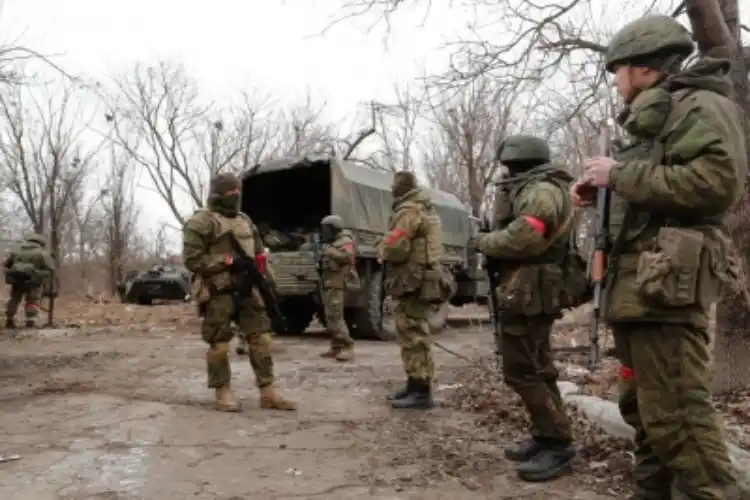 Russian troops in Ukraine.