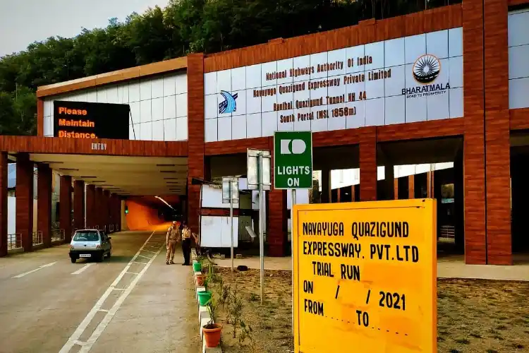The Banihal-Qazigund road tunnel in Jammu and Kashmir.
