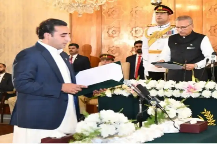 Bilawal Zardari-Bhutto taking oath in Islamabad