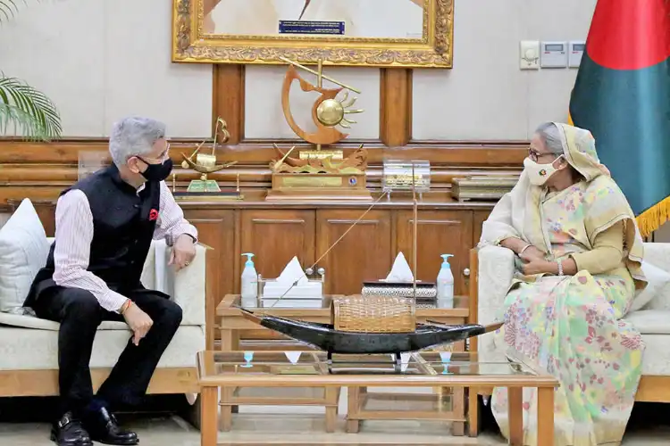 External affairs minister S Jaishankar meeting Bangladesh PM Sheikh Hasina