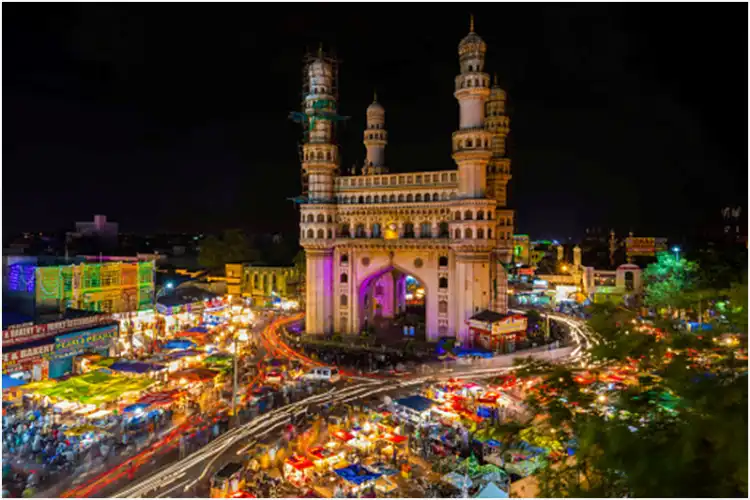 Charminar at night