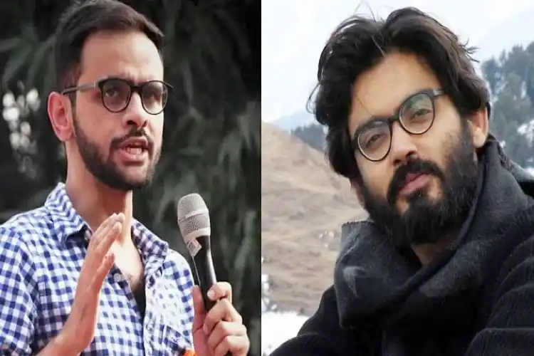 Umar Khalid (left) and Sharjeel Imam.