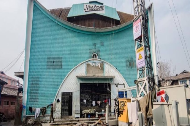 An abandoned cinema hall in Kashmir 