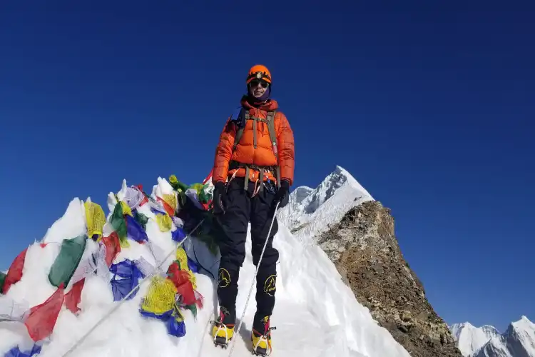 Hedayet Ali at the Everest Summit