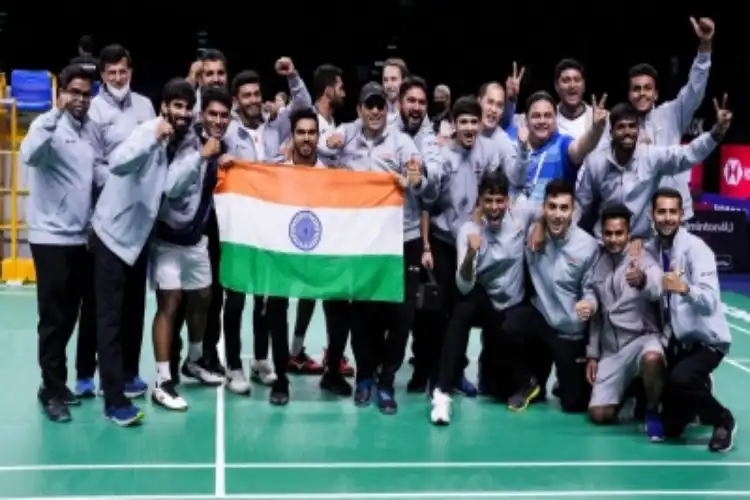 Team India at Thomas Cup championship