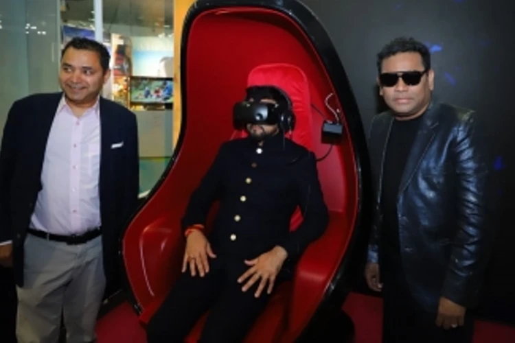 Anurag Thakur, Anurag Thakur experiences A.R. Rahman's VR film 'Le Musk' at Cannes
