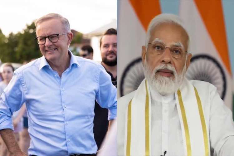 Prime Minister Narender Modi and Australian PM elect Anthony Albanese