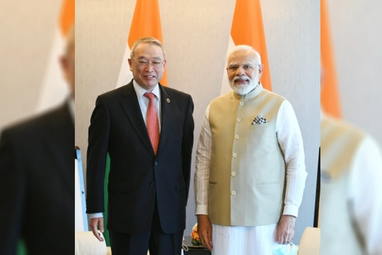 Prime Minister Narendra Modi met Chairman of NEC Corporation Dr. Nobuhiro Endo in Tokyo