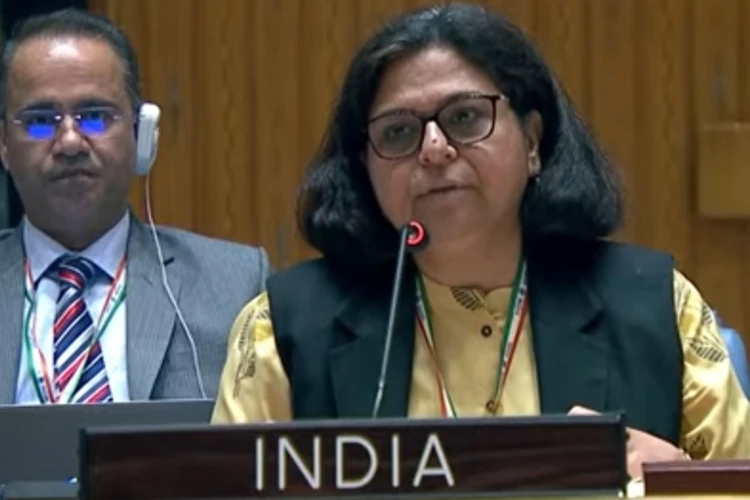 Kajal Bhatt, a counsellor in India's mission to the United Nations