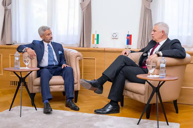 S Jaishankar meets Ivan Korcok,Minister of Foreign and European Affairs of Slovak Republic