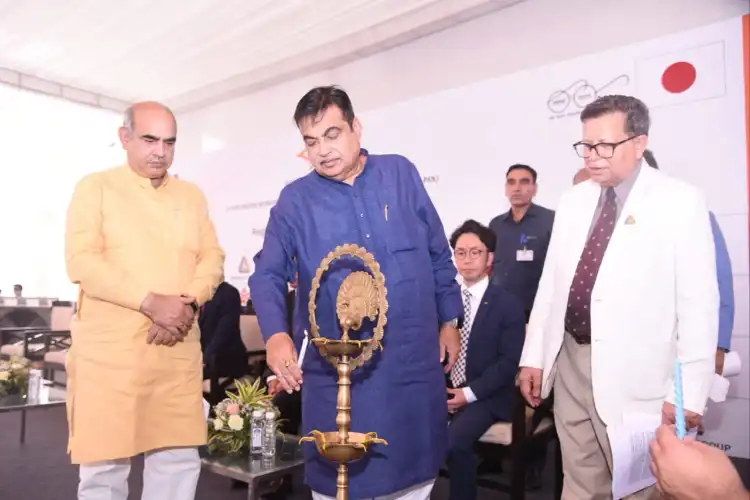 Union Minister for Surface Transport Nitin Gadkari inauguration the national vehicle scrap center