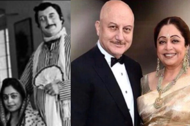 Anupam Kher-Kirron Kher (Then & Now)