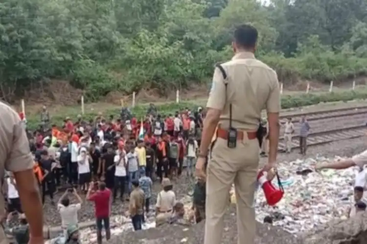 Scene at a Railway station in Secundrabad