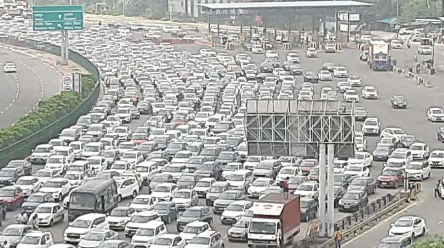 Massive traffic jams across NCR