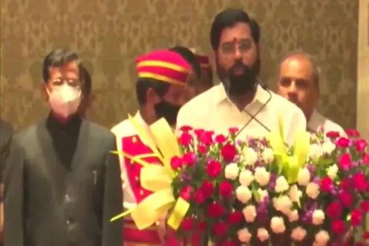 Eknath Shinde after taking oath as Chief Minister