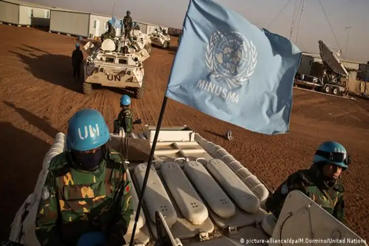UN peacekeepers on duty in Mali