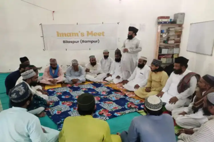 A meeting of Imams in progress