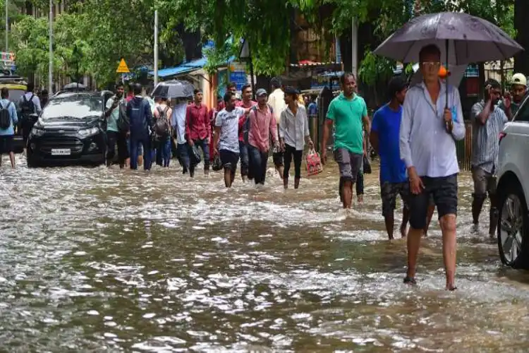 Parts of Mumbai have been waterlogged due to heavy rains